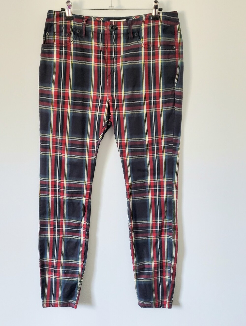 Vineyard Vines Women's Plaid Pants Sz 8 EUC Dark Academia Goth Preppy Holiday